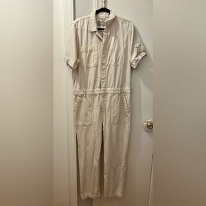 Everlane Supersoft Jean Coverall in Ecru - 16